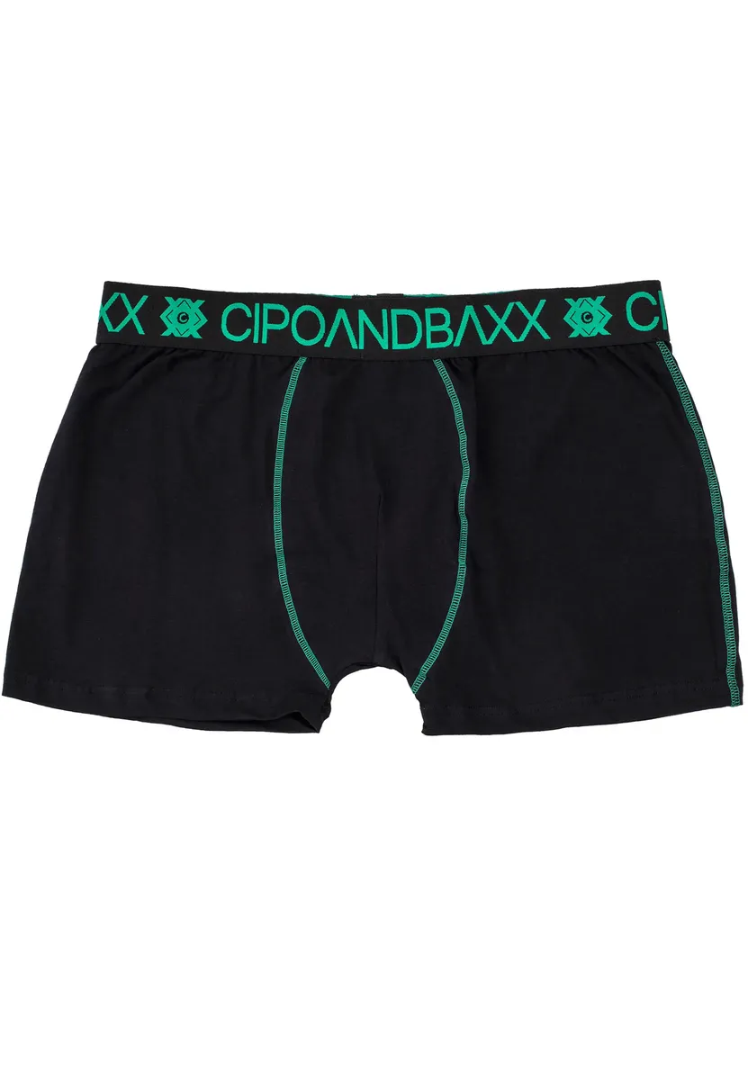 

Боксёры Cipo & Baxx с модными контрастными акцентами, зеленый