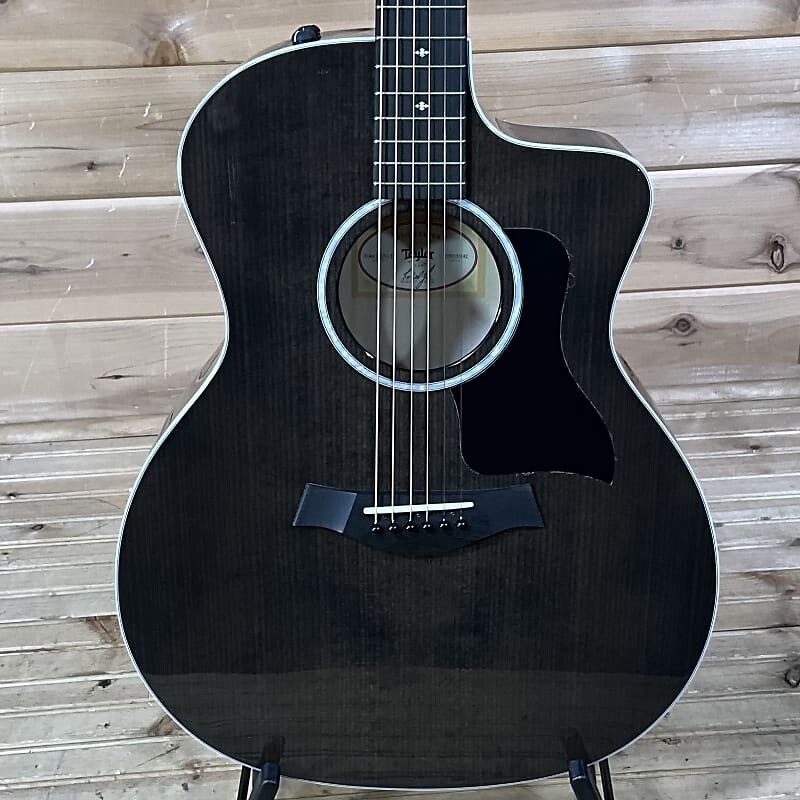 

Акустическая гитара Taylor 214ce DLX LTD Acoustic Guitar - Trans Grey