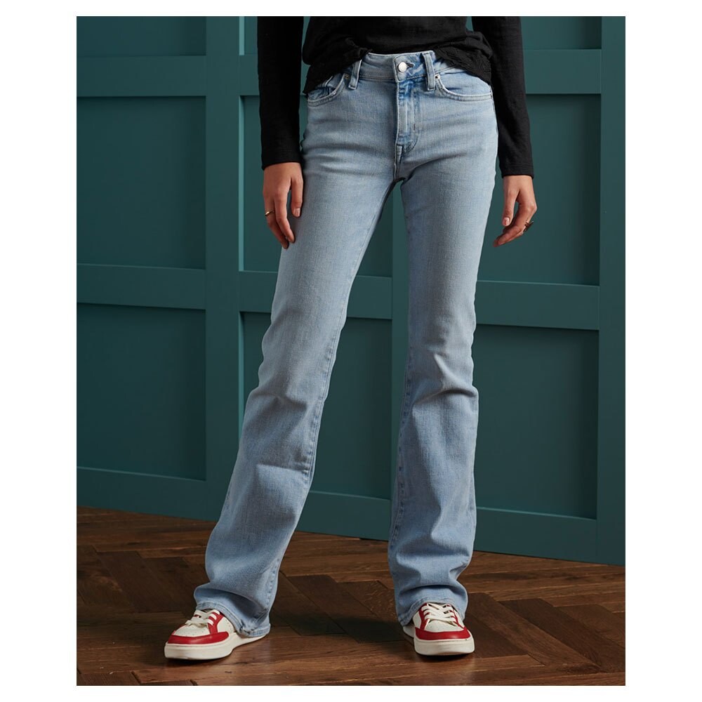 

Джинсы Superdry Mid Rise Slim Flare, синий