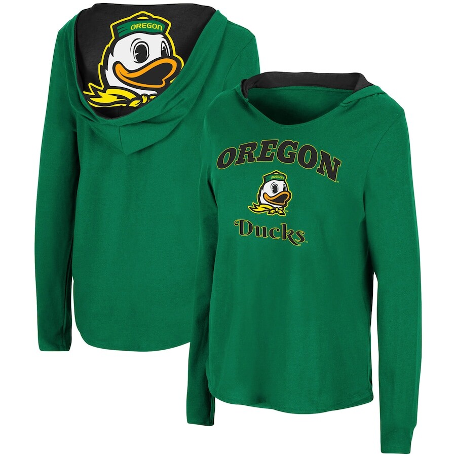 

Футболка с длинным рукавом Colosseum Oregon Ducks, зеленый