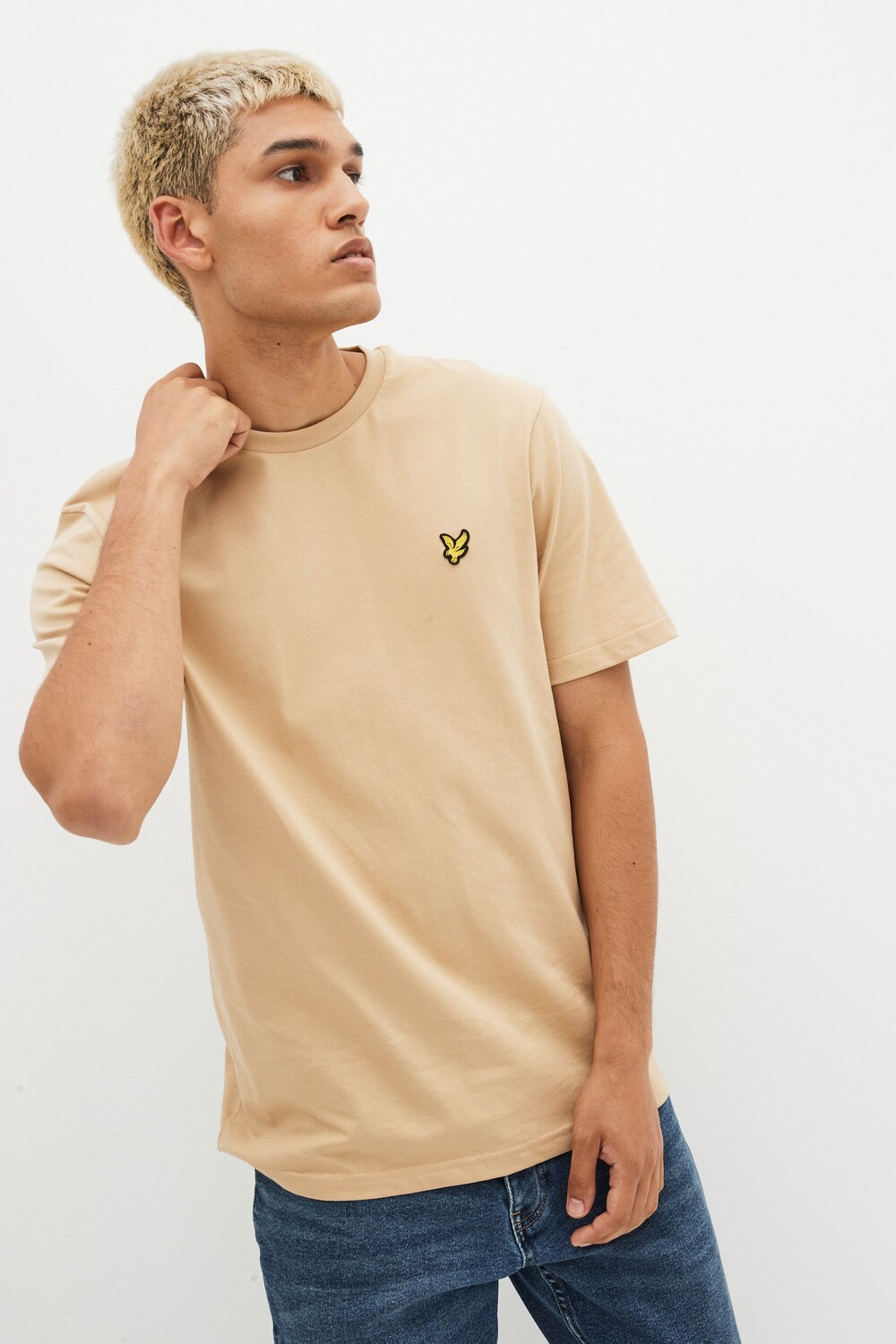 

Трикотажная футболка с круглым вырезом Lyle & Scott, серый