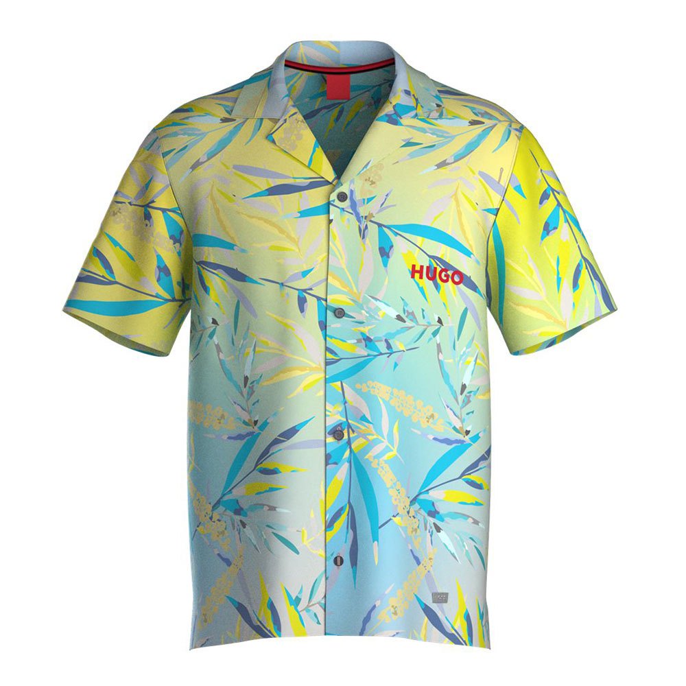 Рубашка с коротким рукавом HUGO Beach Relaxed 10257205, Разноцветный
