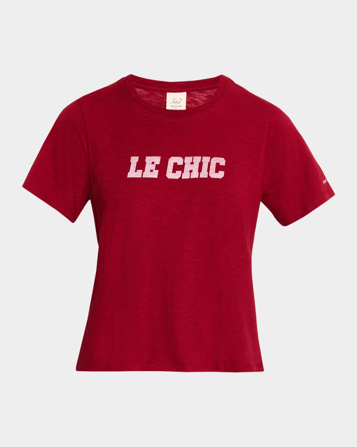 

Футболка Le Chic с укороченным рисунком Cinq A Sept, цвет Rosewood/White