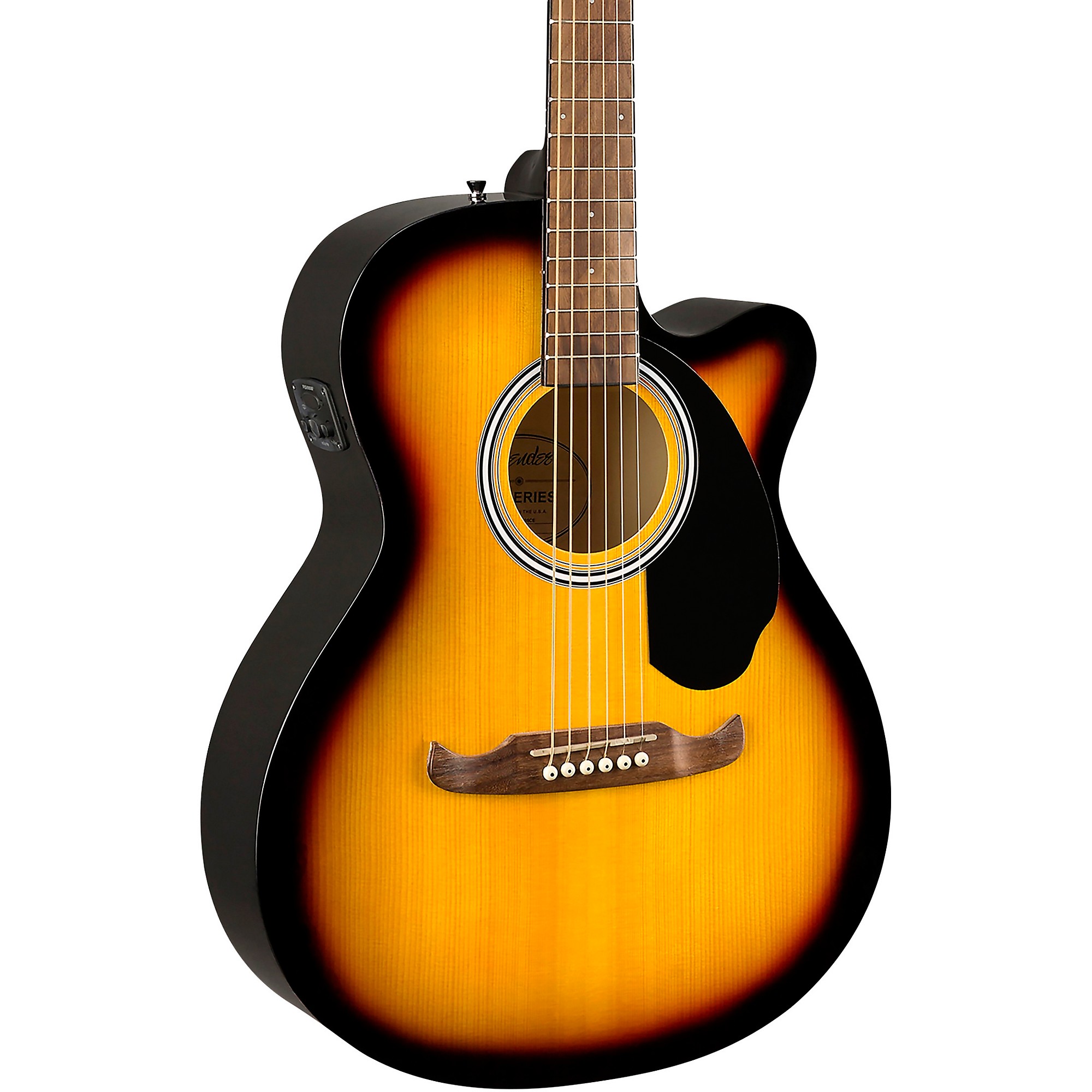 Концертная акусто-электрическая гитара Fender FA-135CE Sunburst