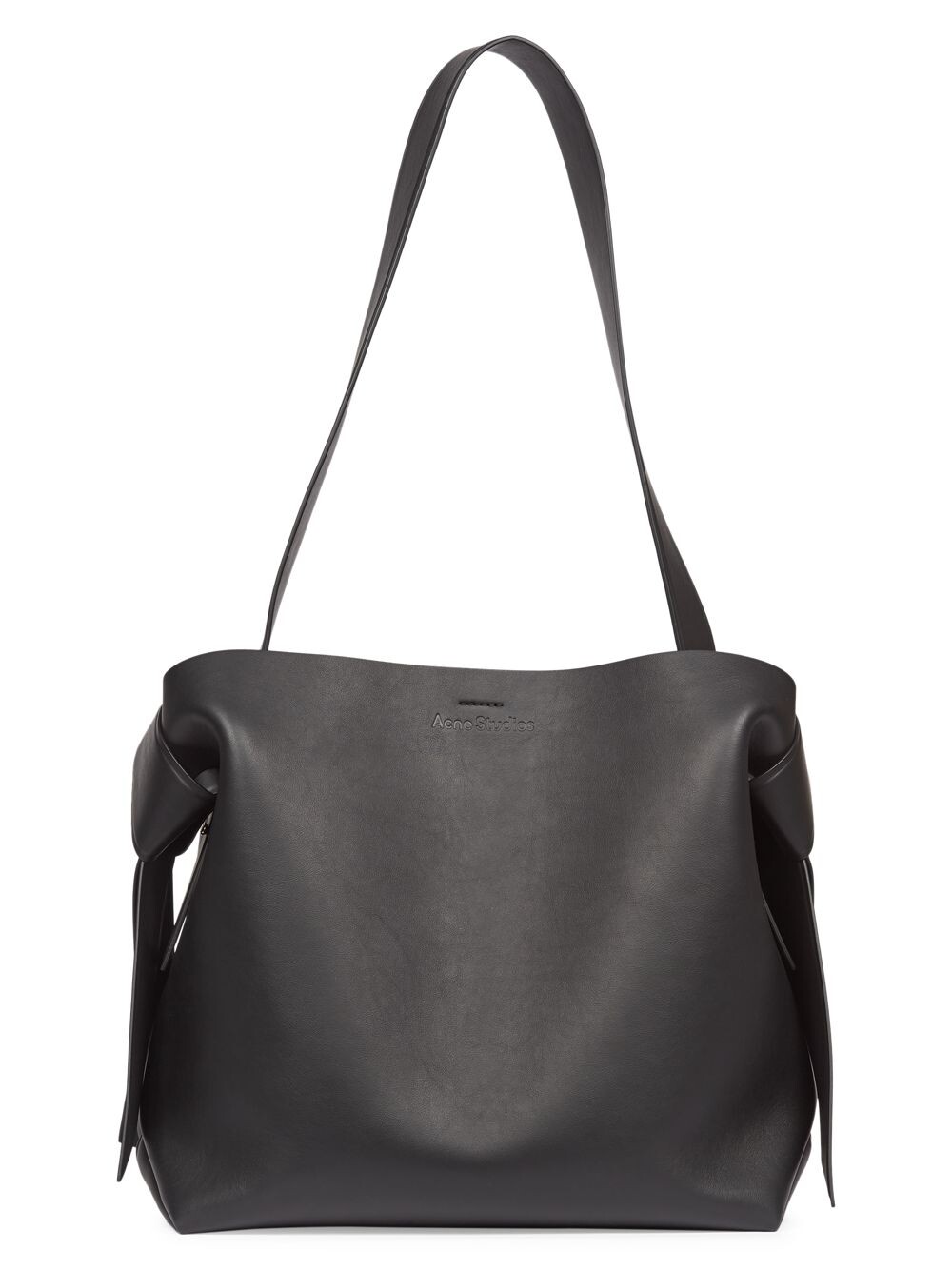 

Кожаная сумка через плечо Musubi Midi Acne Studios, черный