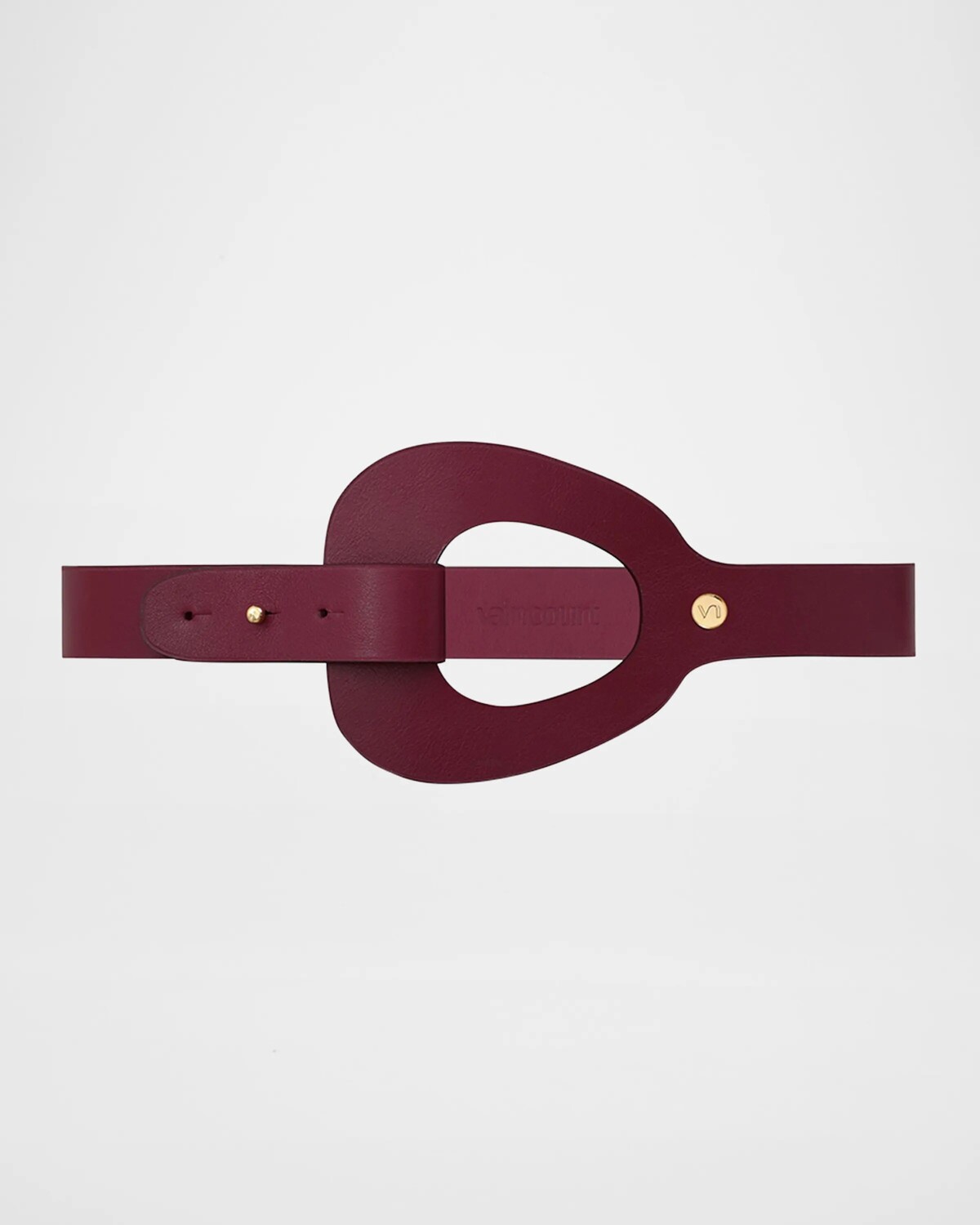 

Кожаный ремень La Savoureuse Vaincourt Paris, цвет Purple Cherry