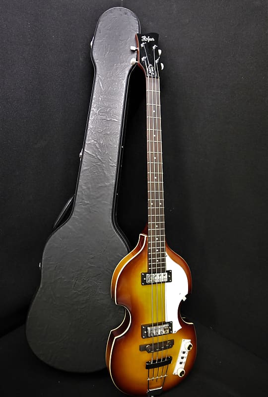 цена Басс гитара Hofner Ignition PRO Beatle Bass HI-BB-PE-SB comes with LABELLA'S, Tea Cup Knobs, White Switches & Hofner CASE