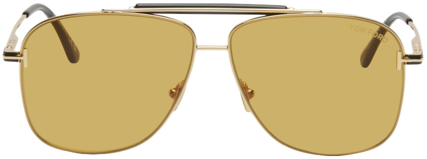 

Золотые солнцезащитные очки Jaden, глубокие блестящие TOM FORD