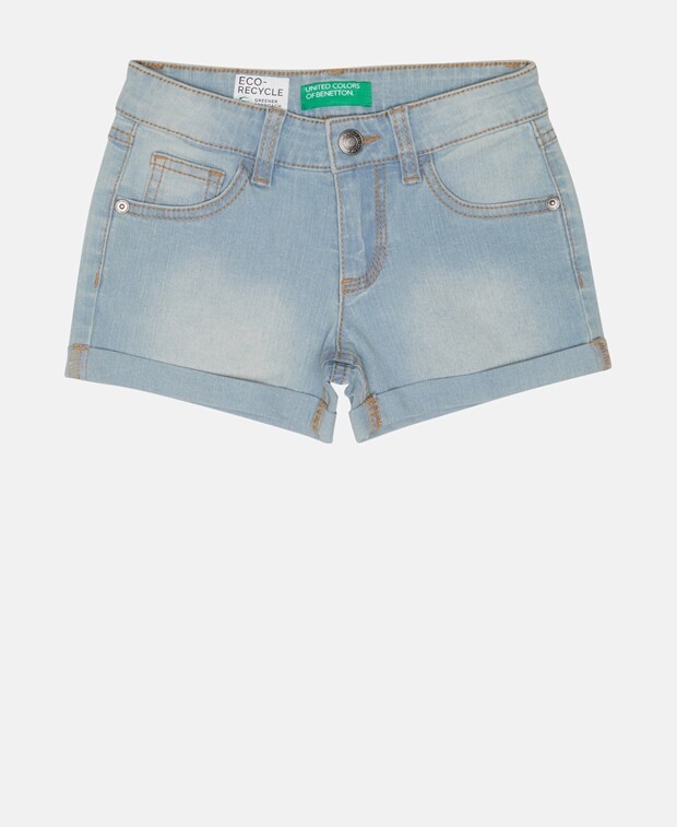 

Джинсовые шорты United Colors of Benetton, светло-синий