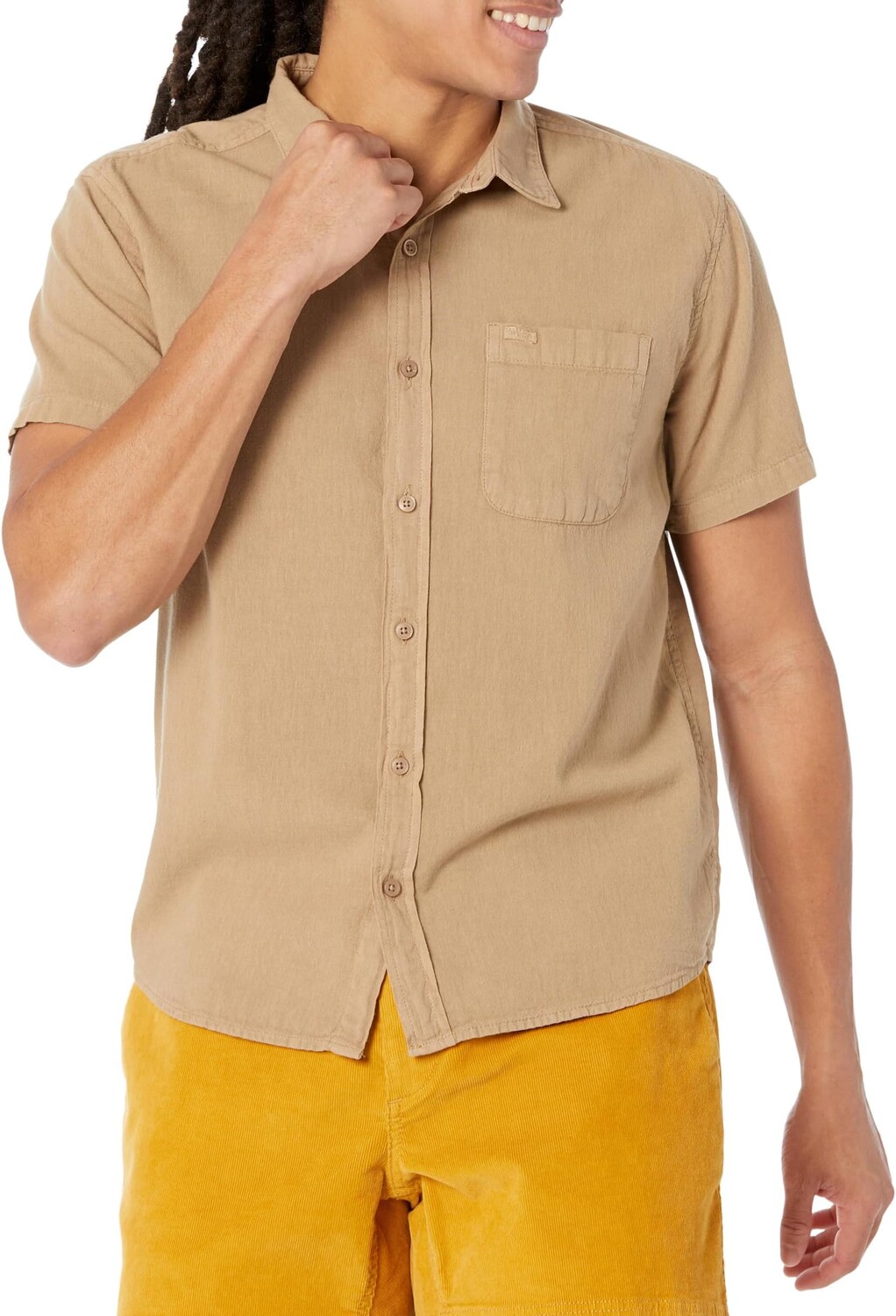 

Рубашка PTC II S/S Woven RVCA, цвет Dark Khaki