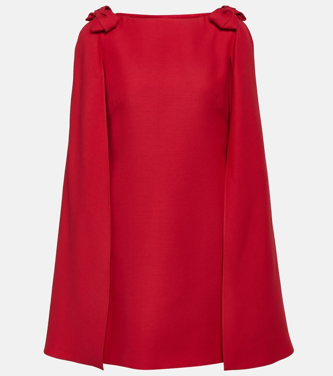 

Мини-платье из крепа от кутюр Valentino, красный