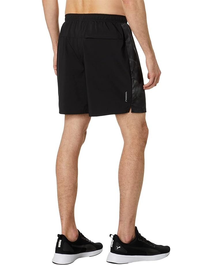 

Шорты PUMA Run Favorite Woven All Over Print Session 7" Shorts, цвет Puma Black