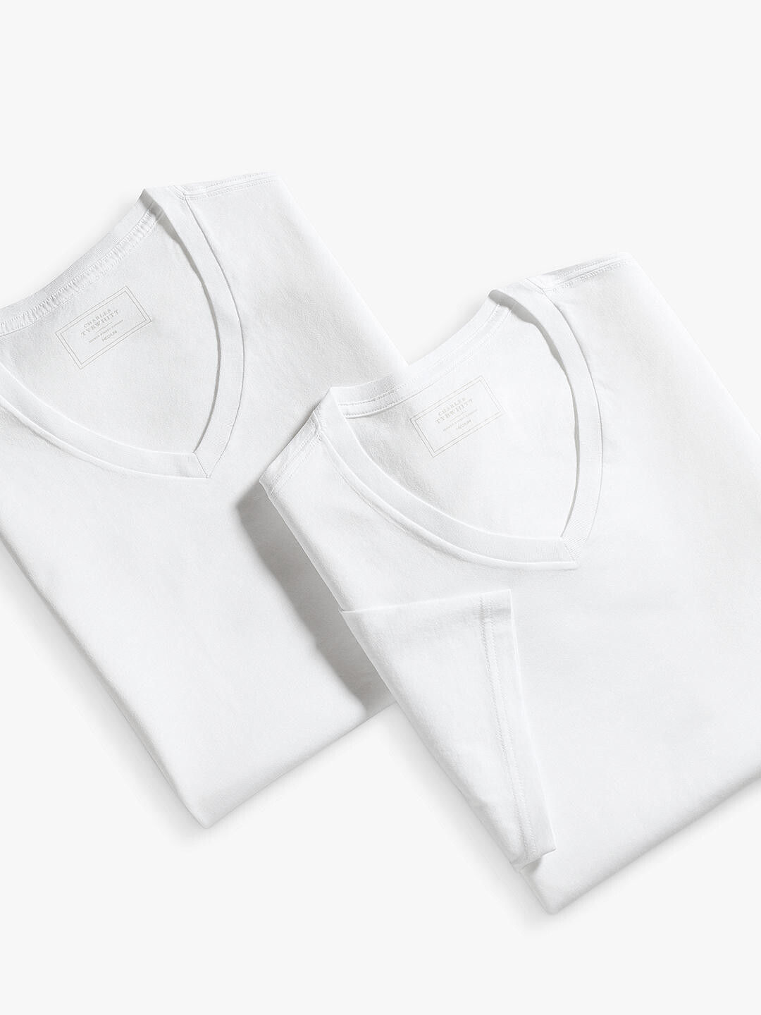 

Хлопковая футболка-майка Charles Tyrwhitt, 2 шт., белая