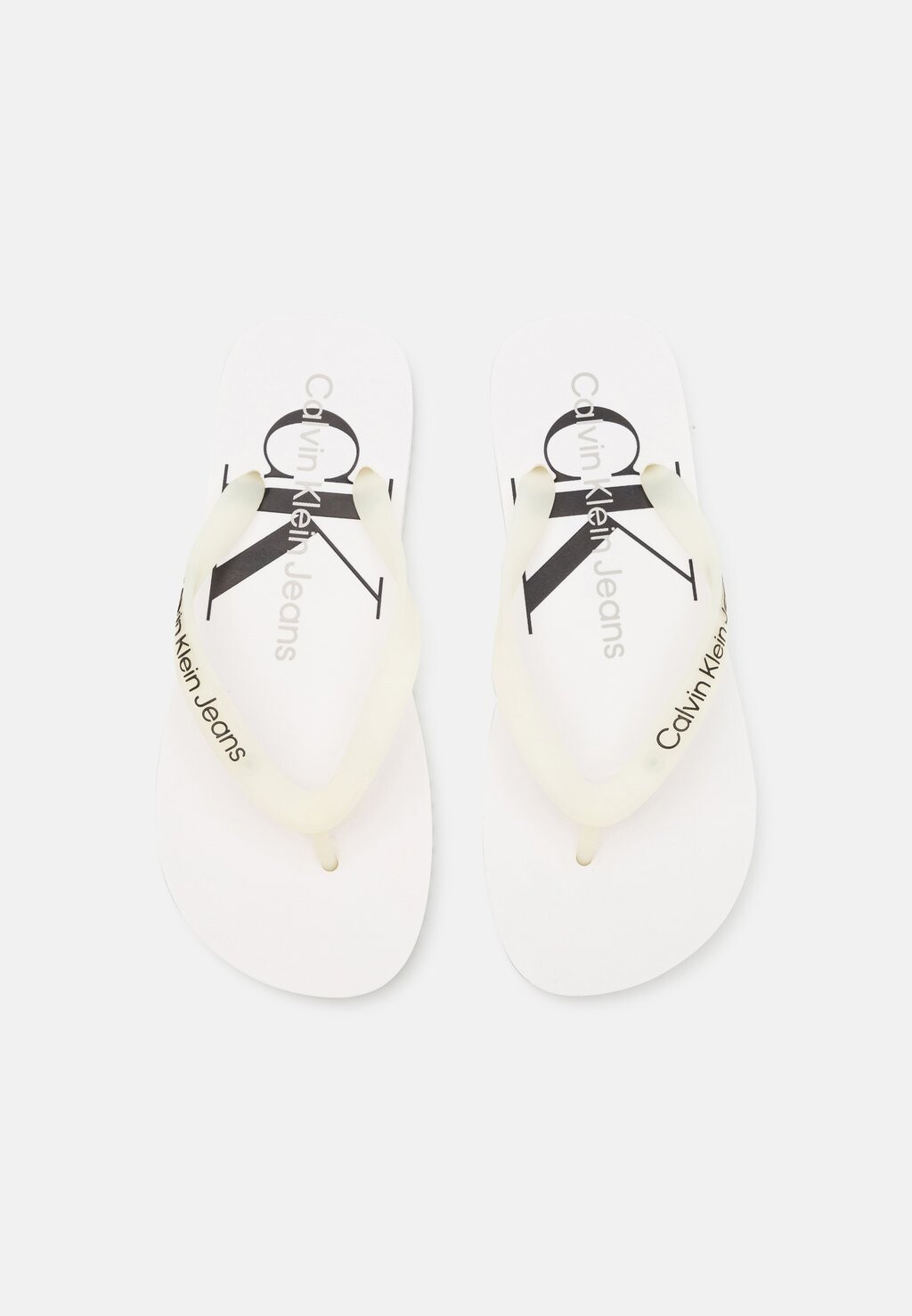 

Шлепанцы Beach Monologue Calvin Klein Jeans, белый