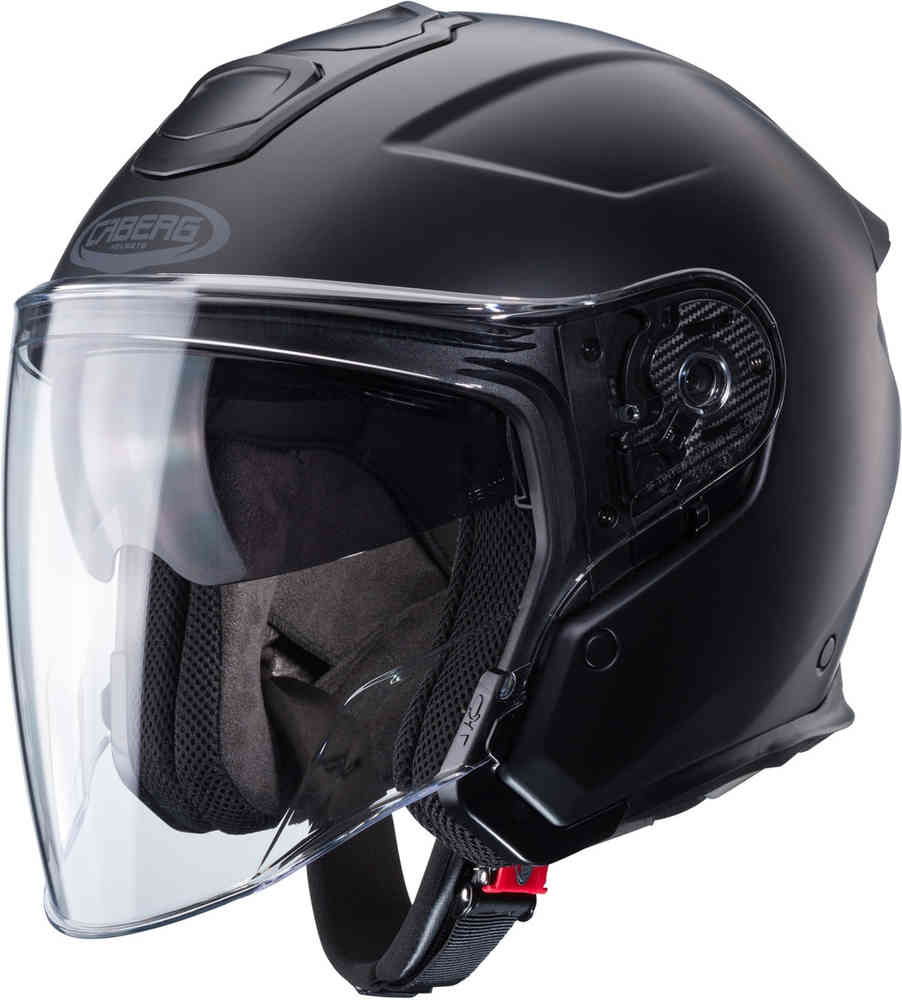 Реактивный шлем Flyon II Caberg, черный мэтт мотоциклетный шлем с открытым лицом j круиз ii матовый черный для езды на мотоцикле и мотокроссе
