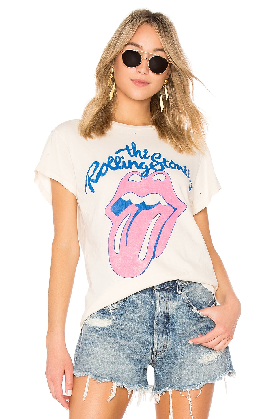 Футболка Madeworn Rolling Stones, цвет Dirty White