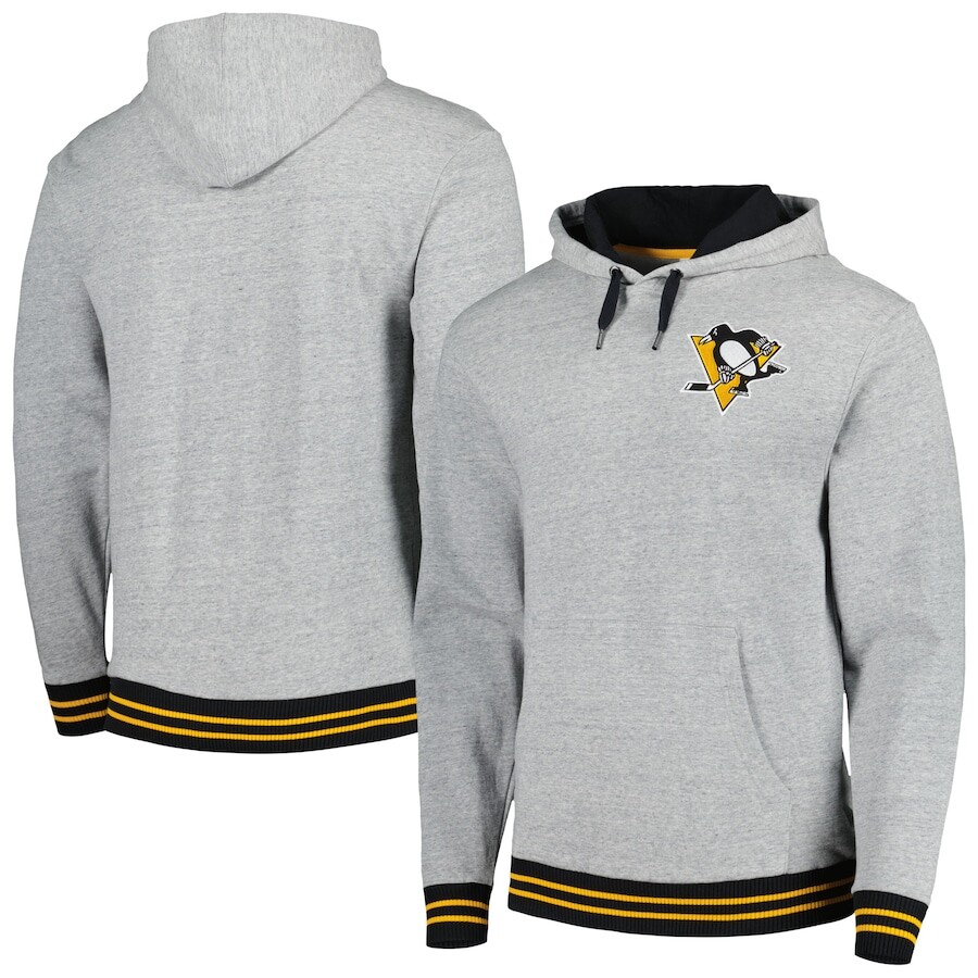 

Пуловер с капюшоном Mitchell & Ness Pittsburgh Penguins, серый