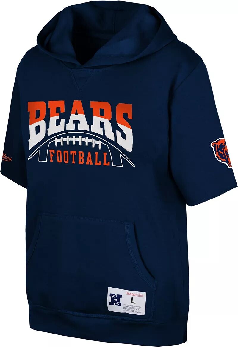 

Темно-синий пуловер с капюшоном Mitchell & Ness Youth Chicago Bears Wordmark