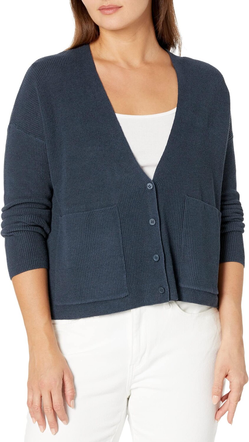 

Свитер Petite V-Neck Cardigan Eileen Fisher, цвет Ocean