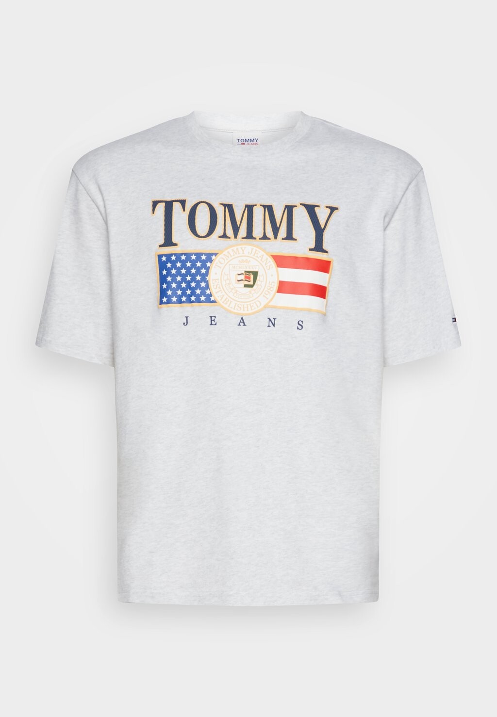 

Футболка с принтом Tommy Jeans, серый меланж