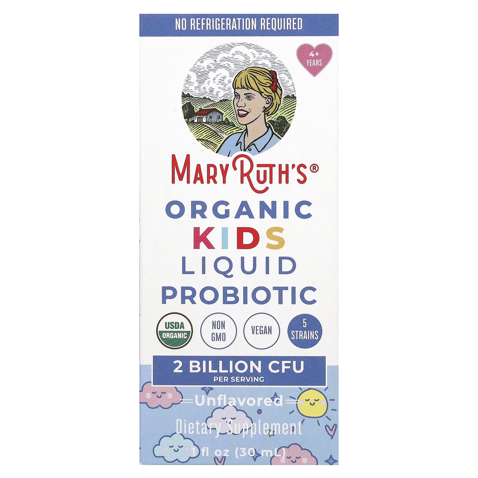 Жидкий пробиотик для детей MaryRuth's, 30 мл