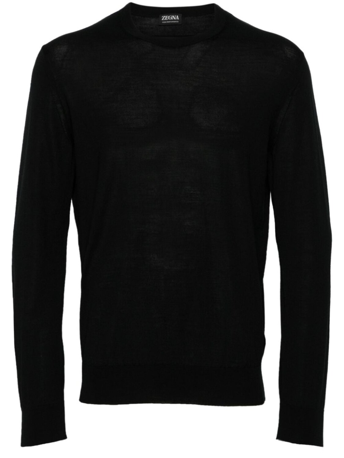 

Zegna шерстяной джемпер с круглым вырезом, черный