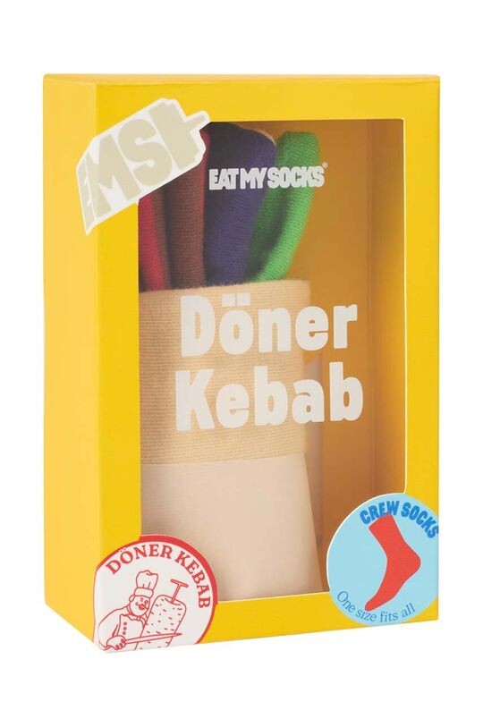 

Носки Донер Кебаб Eat My Socks, мультиколор