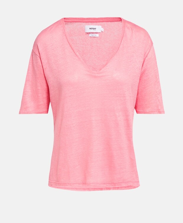 

Льняной лонгслив Notshy Cashmere, фуксия