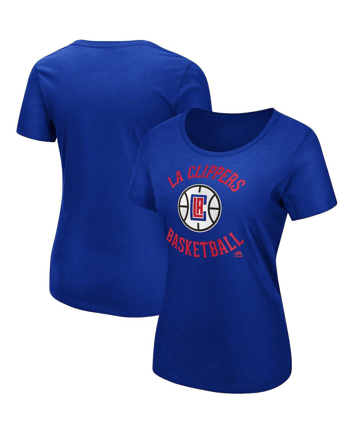 

Женская футболка Royal LA Clippers The Main Thing Majestic