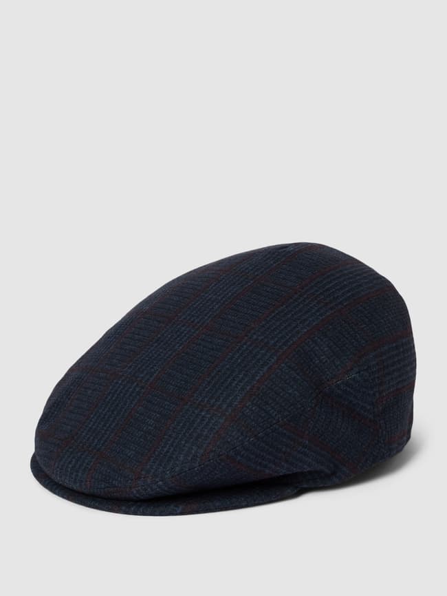 Плоская кепка с узором по всей поверхности, модель «Гэтсби» Müller Headwear, темно-синий плоская шапка ушанка модель гэтсби müller headwear черный
