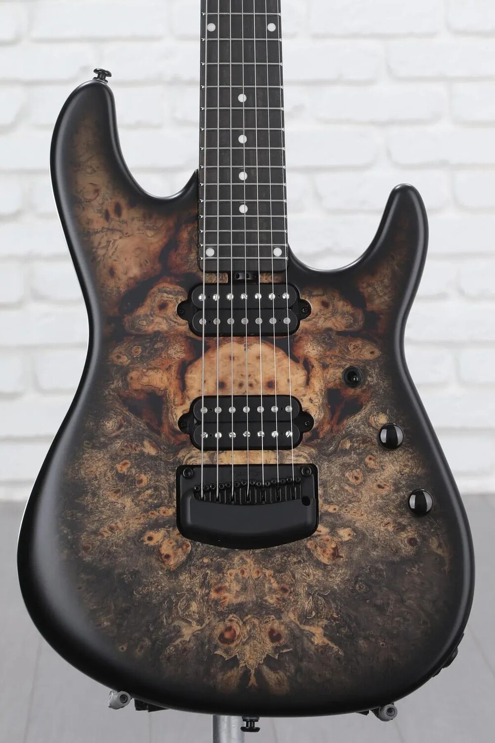 

Ernie Ball Music Man Jason Richardson Signature Cutlass HH 7-струнная электрогитара - натуральный бакайский кап