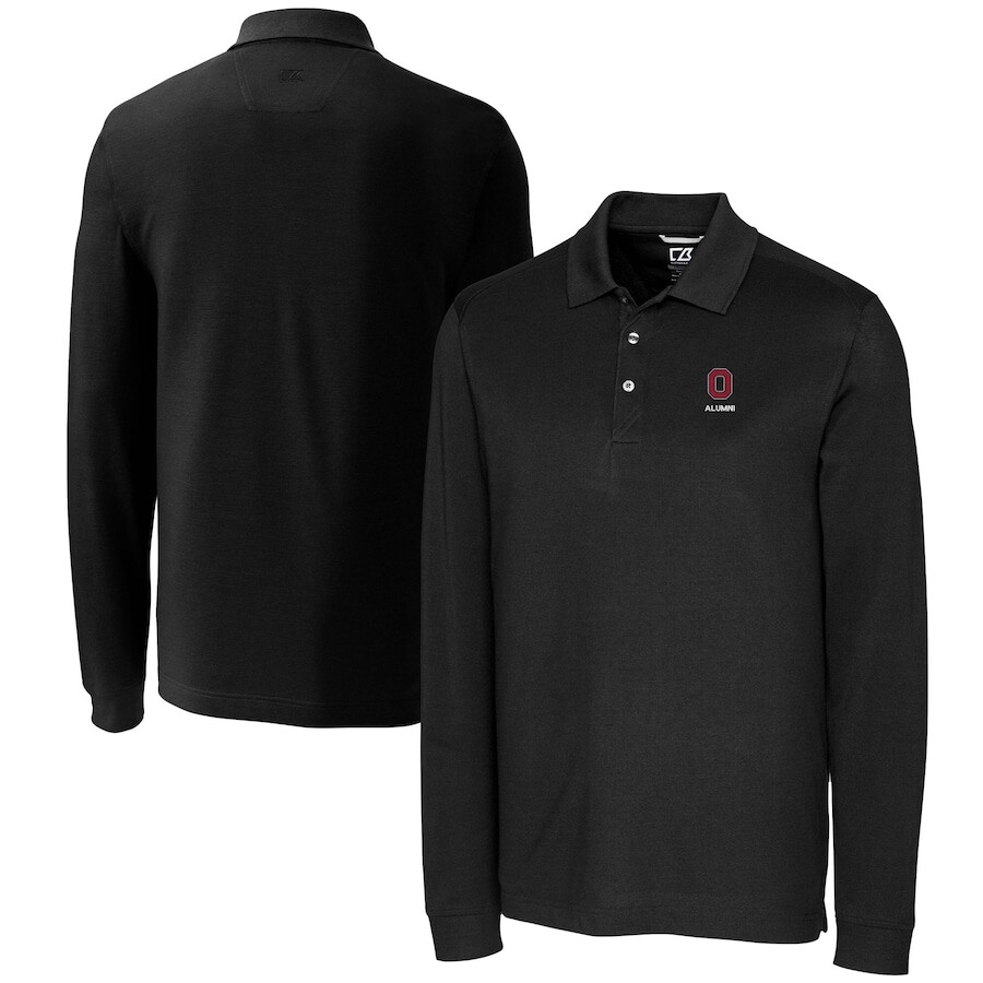 

Поло с длинным рукавом Cutter & Buck Ohio State Buckeyes, черный