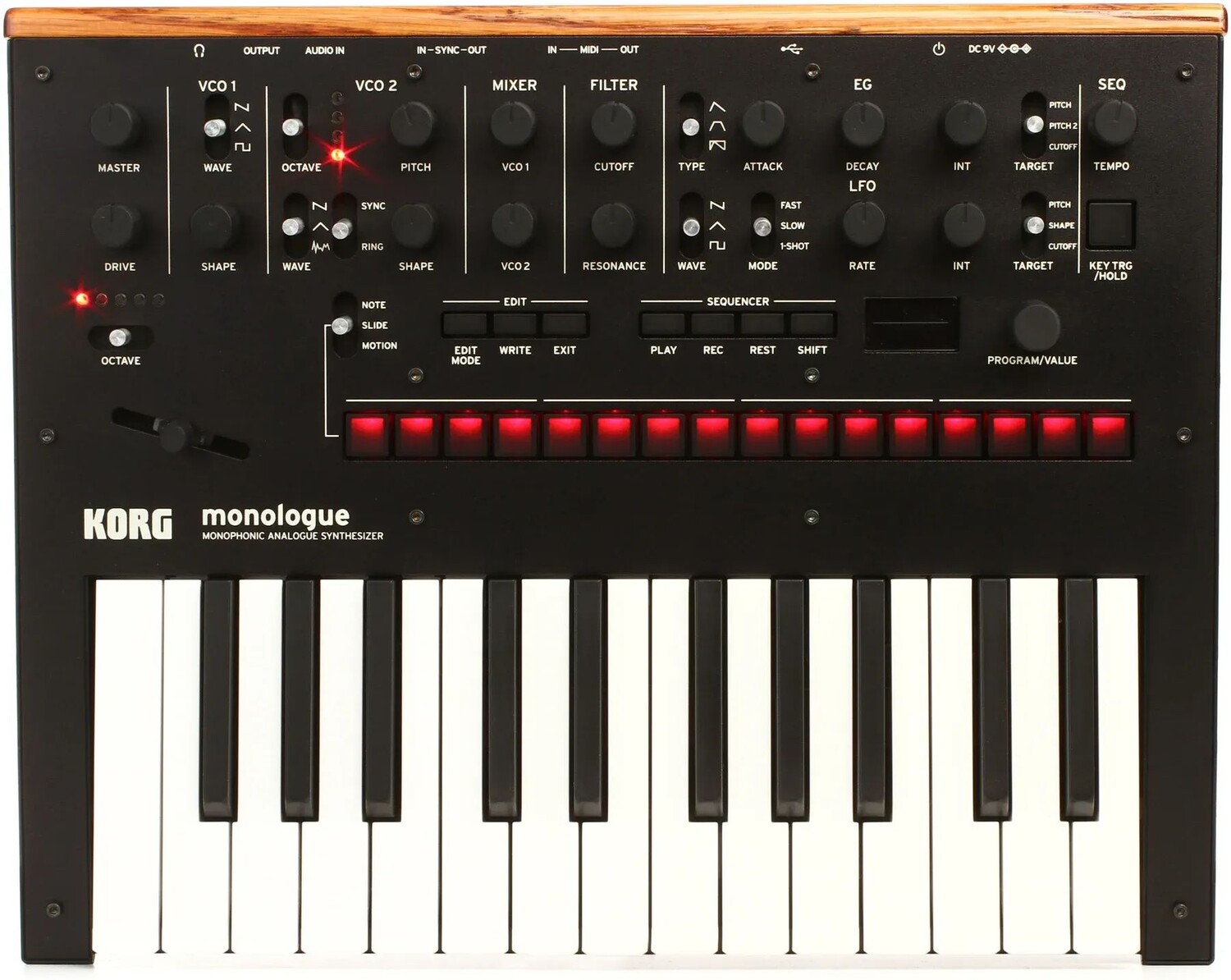 

Аналоговый синтезатор Korg monologue - черный
