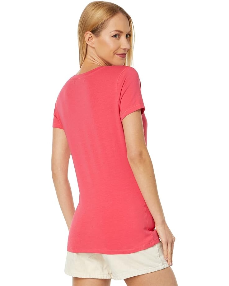 

Футболка U.S. POLO ASSN. Stretch V-Neck Tee, цвет Rouge Red