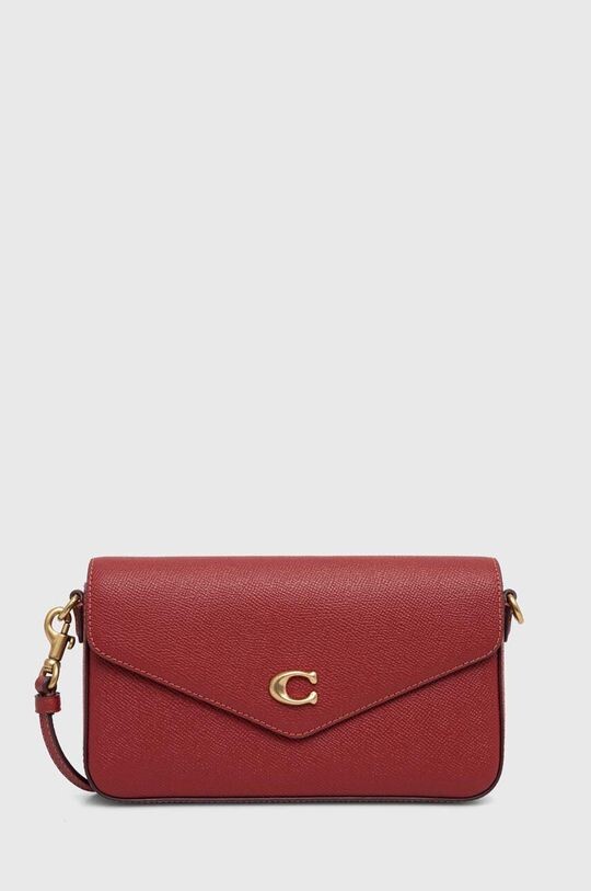 

Кожаная сумочка Coach, красный