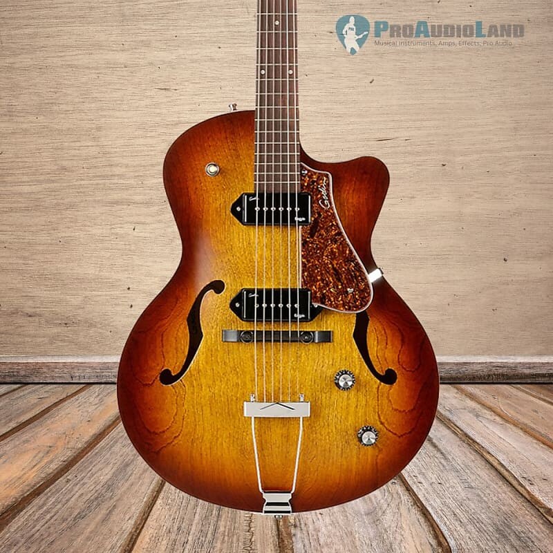

Электрогитара Godin 5th Avenue Cutaway Kingpin II Arch Top Acoustic, Cognac Burst