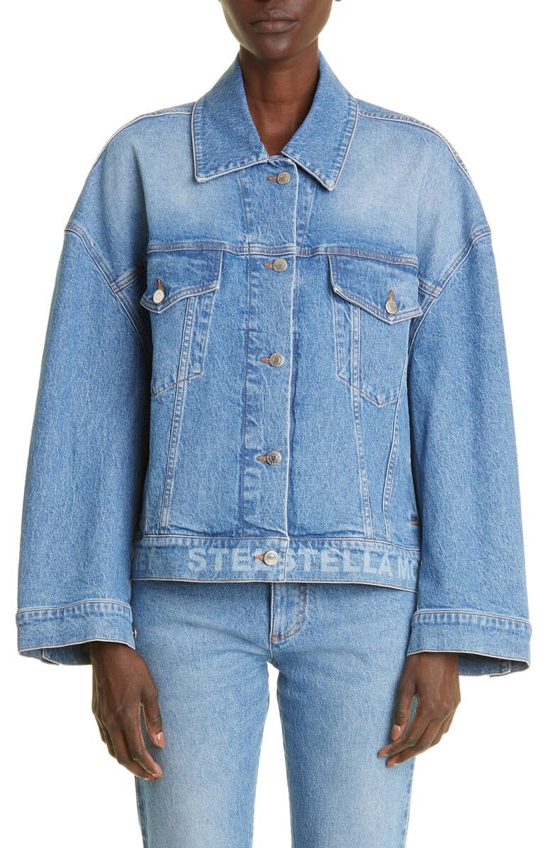 

Джинсовая куртка из эластичного хлопка с логотипом STELLA MCCARTNEY