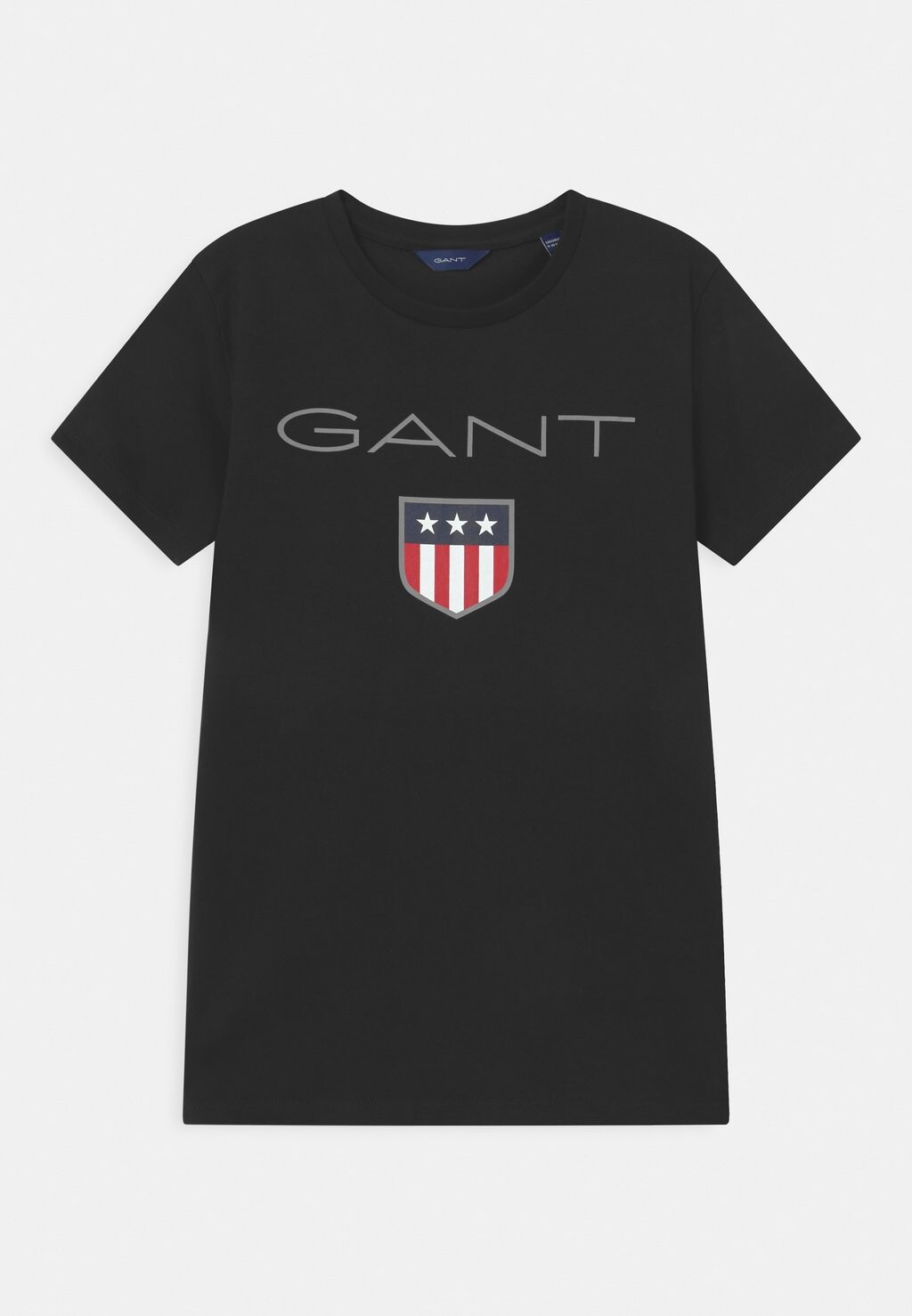 Футболка с принтом SHIELD UNISEX GANT, черный