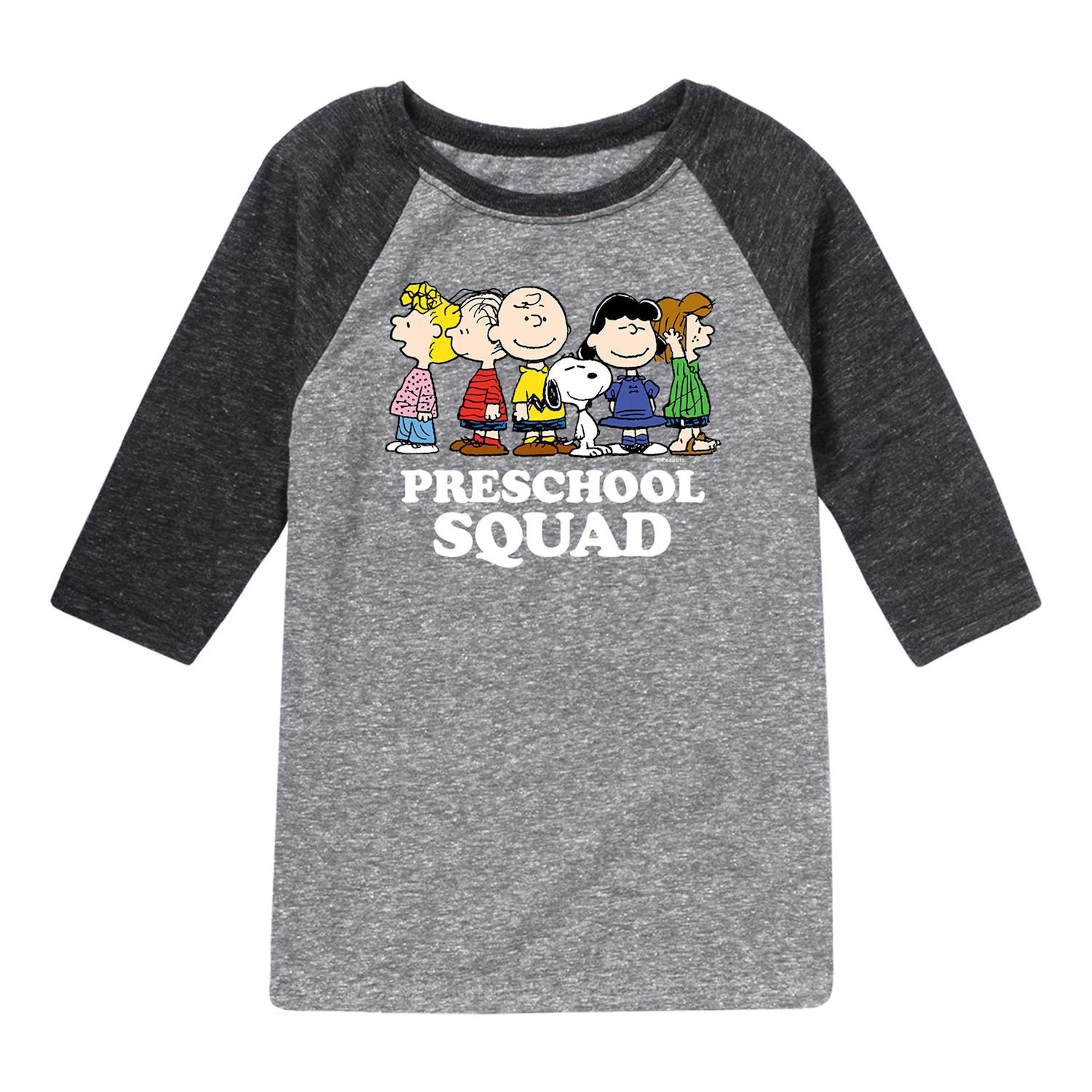 

Футболка Peanuts "Preschool Squad" для мальчиков 8–20 лет с рисунком реглан Licensed Character