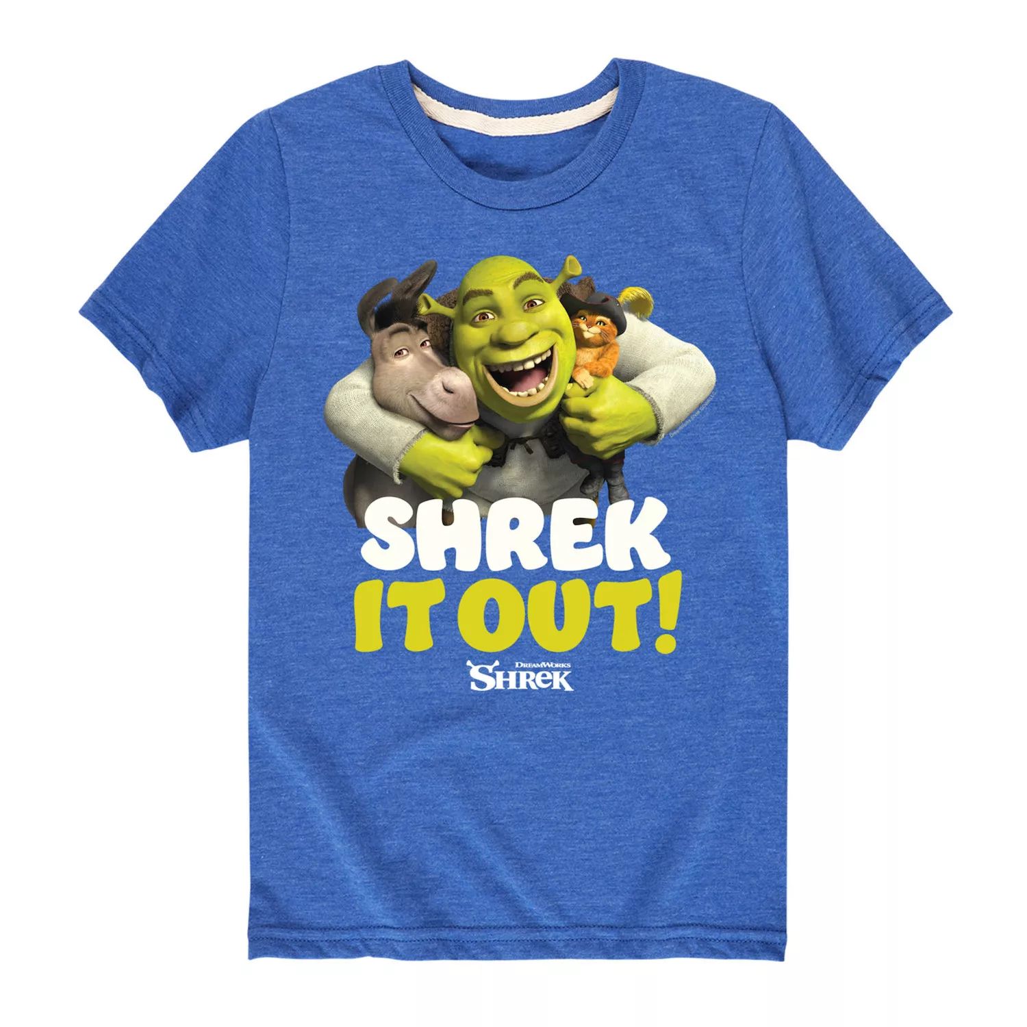 

Футболка с рисунком Shrek It Out Trio для мальчиков 8–20 лет Licensed Character, синий