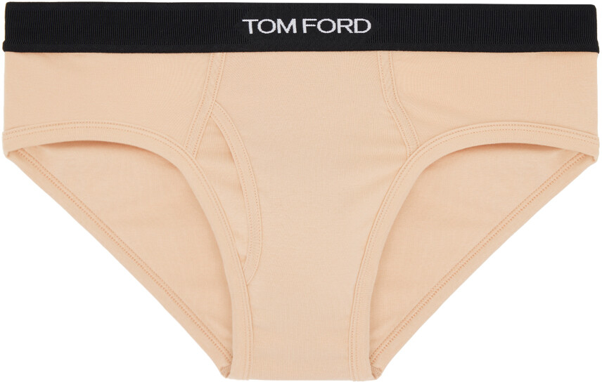 

Бежевые трусы классического кроя Tom Ford