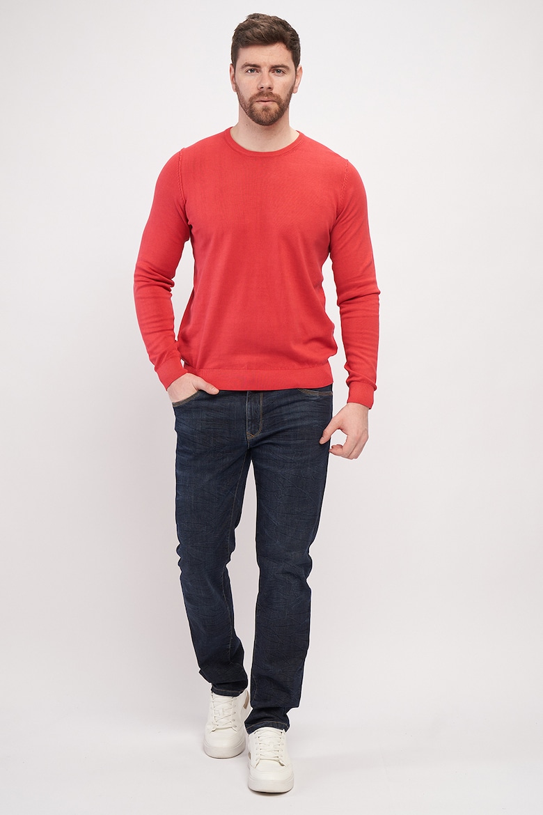 цена Хлопковый свитер с овальным вырезом Timeout, красный