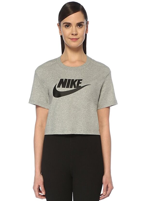 

Серая укороченная футболка nsw essential Nike, Серый