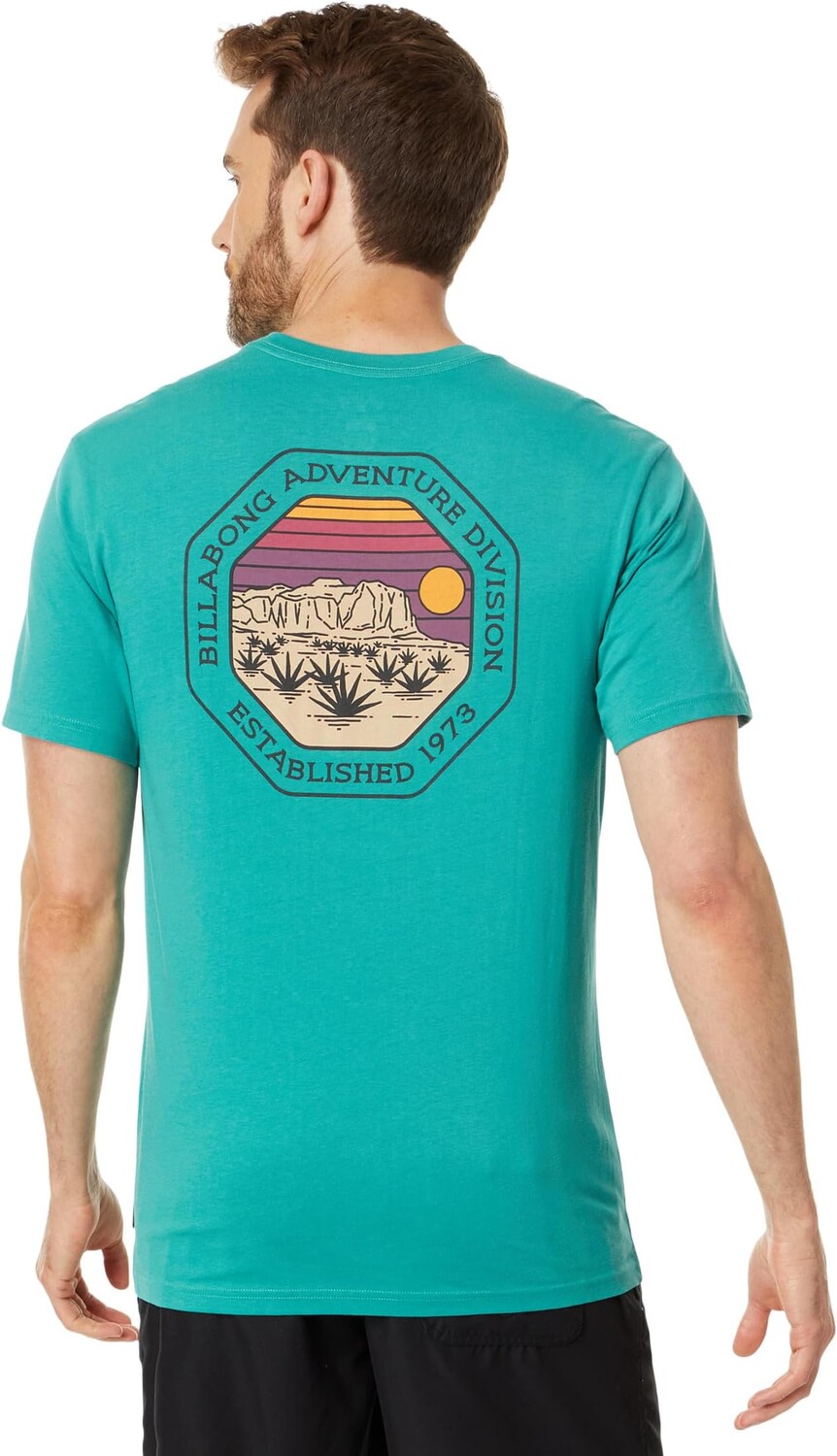 

Футболка Billabong Rockies Short Sleeve Tee, цвет Seagreen