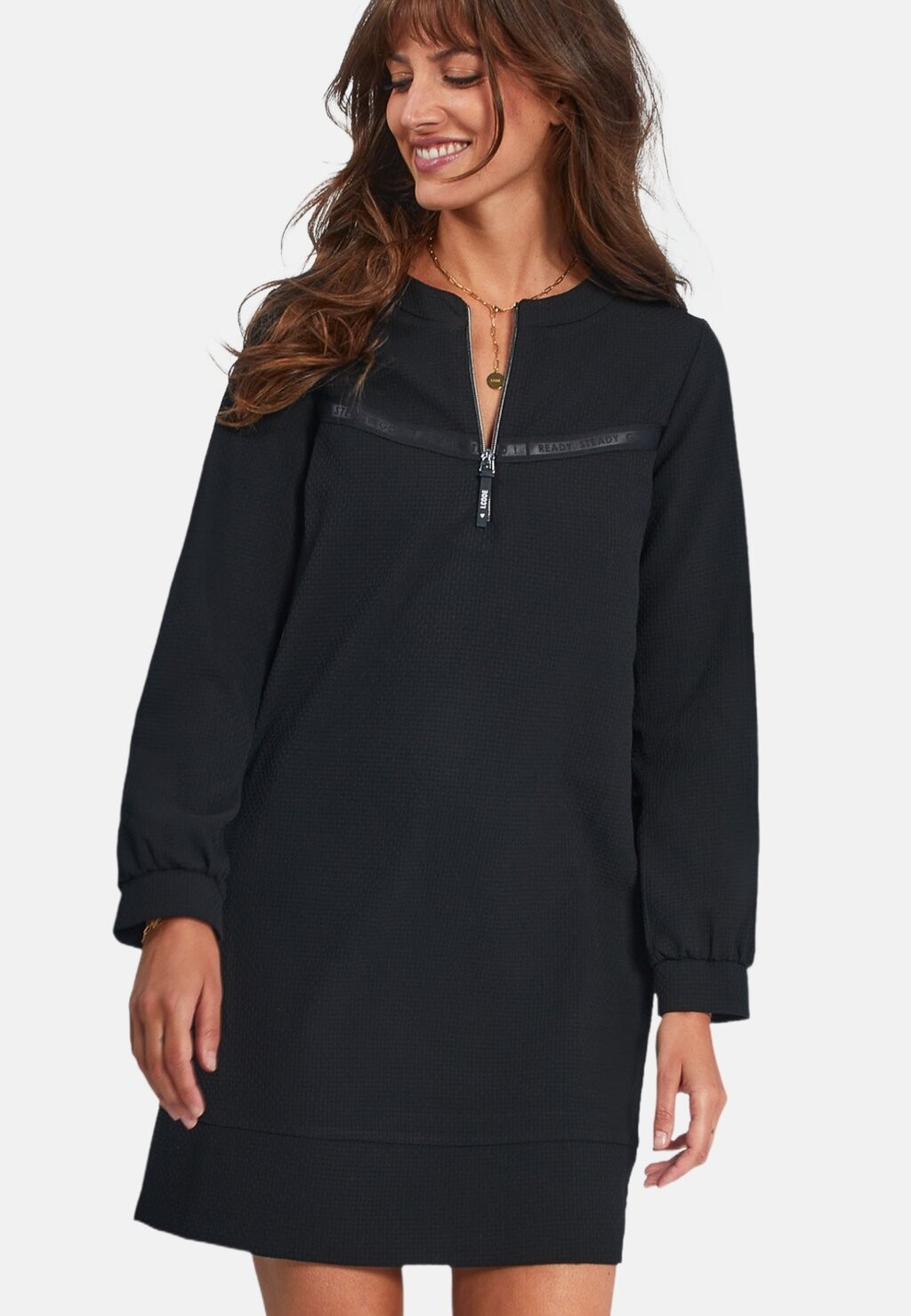 

Дневное платье WITH ZIP NECK I.Code by IKKS, цвет black
