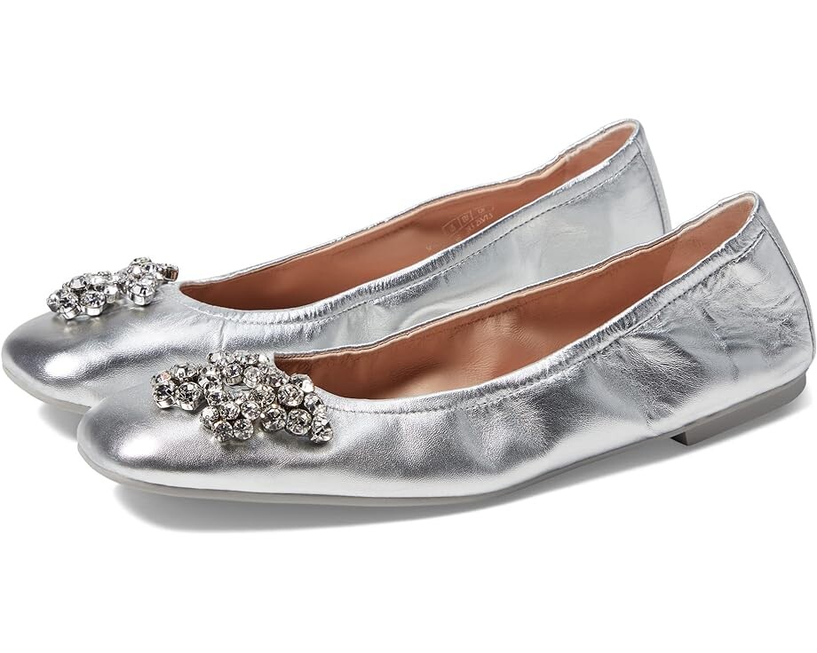 

Балетки Stuart Weitzman Crystal Fleur Ballet Flat, серебряный
