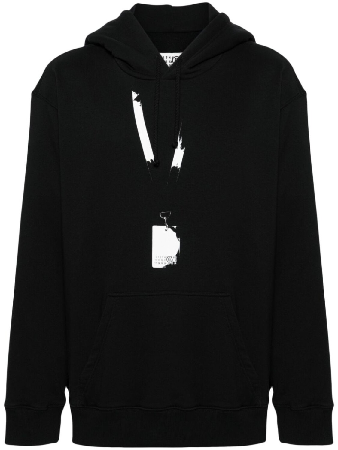 

MM6 Maison Margiela худи с принтом, черный
