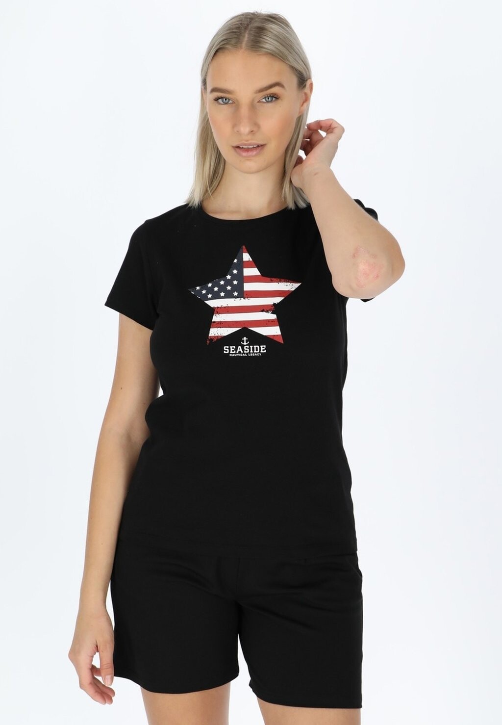 

Футболка с принтом HAMPTON W Seaside, цвет black