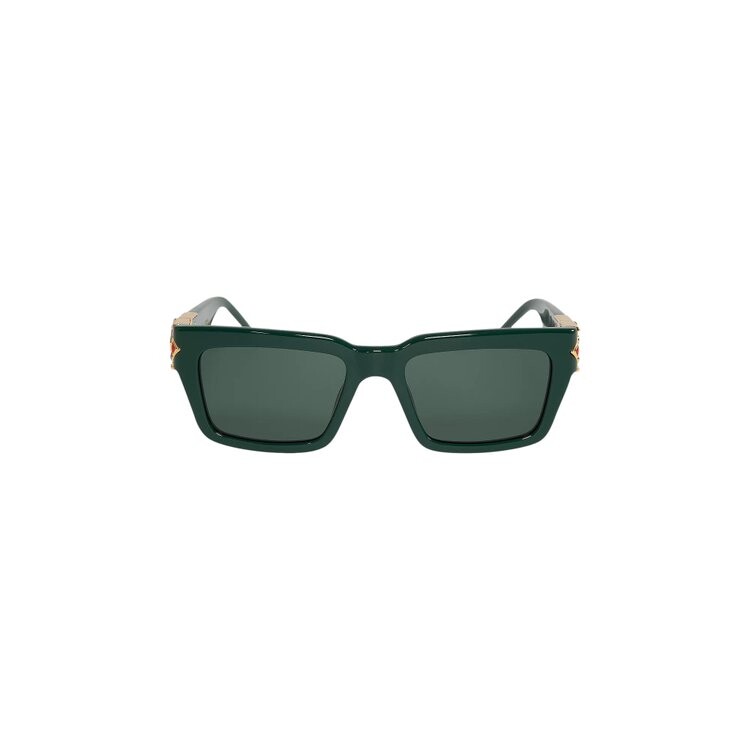 

Солнцезащитные очки Casablanca Gold Plated Monogram Sunglasses, зеленый