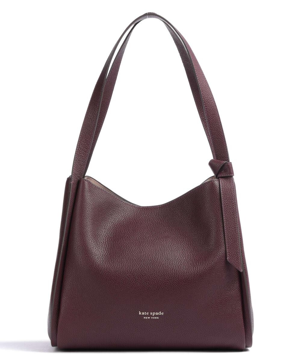 

Сумка-ведро Knott из зернистой яловой кожи. Kate Spade New York, бордовый